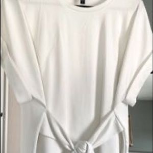 Express white knot shirt